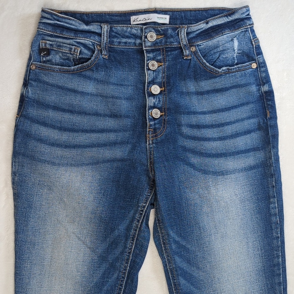 Kancan Maurice's Exclusive Jeans Distressed Stretch‎ Sz 29 Skinny Leg Button Fly